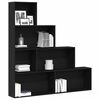 vidaXL Book Cabinet Black Oak 155 x 24 x 160 cm Engineered Wood