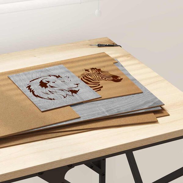 vidaXL Decor Panels 50 pcs Grey sonoma 30 x 42 x 0.3 cm