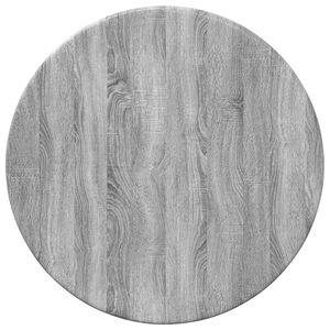 vidaXL Table Top &Oslash; 30 x 1.5 cm Round Engineered Wood Grey Sonoma