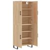 vidaXL Highboard Sonoma Oak 69.5x34x180 cm Engineered Wood