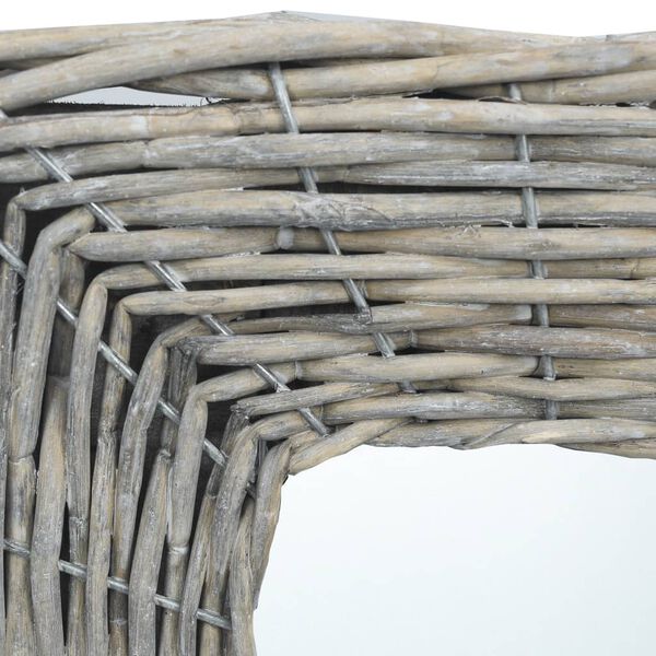 vidaXL Mirror 50x50 cm Wicker