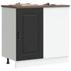 vidaXL Kitchen Base Cabinet "Kalmar" Black Engineered Wood