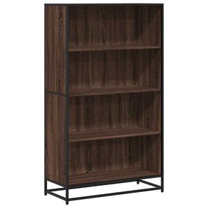 vidaXL Bookcase Brown Oak 80.5x35x139 cm Engineered Wood