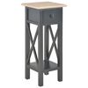 vidaXL Side Table Black 27x27x65.5 cm Wood