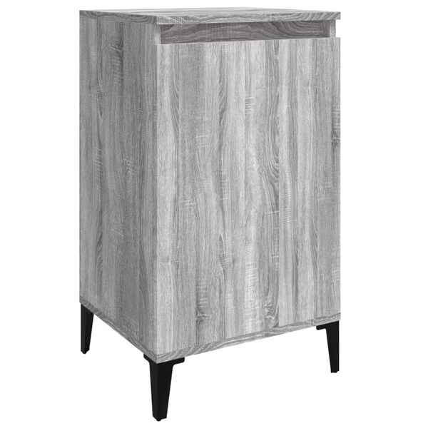 vidaXL Bedside Cabinet Grey Sonoma 40x35x70 cm Engineered Wood