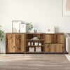vidaXL Sideboard 3 pcs Old Wood 70 x 41 x 75 cm Engineered Wood