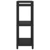 vidaXL Bookshelf Black Oak 40 x 30 x 85 cm Engineered Wood