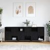 vidaXL Sideboards 3 pcs Black oak 180 x 35 x 70 cm Engineered wood