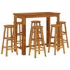 vidaXL 7 Piece Garden Bar Set Solid Wood Acacia