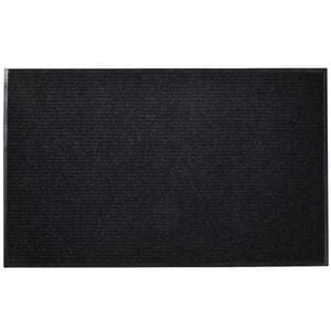 vidaXL Door Mat Black 90 x 60 cm PVC