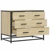 vidaXL Drawer Cabinet Sonoma Oak 70x41x56 cm Engineered Wood