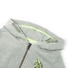Kids' Hooded Sweatshirt with Zip Light Khaki Melange 128
