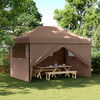 vidaXL Party Tent Folding Brown 279 x 410 x 315 cm Oxford Fabric