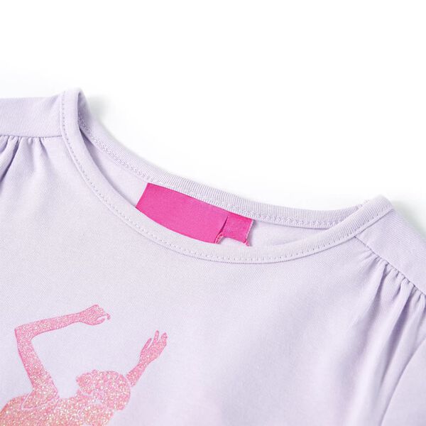 Kids' T-shirt with Long Sleeves Light Lilac 116