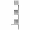 vidaXL Wall Corner Shelf Grey Sonoma 32x32x127,5 cm Engineered Wood
