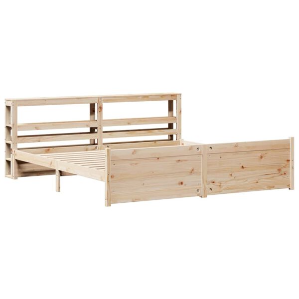 vidaXL Bed Frame with Headboard without Mattress 200x200 cm