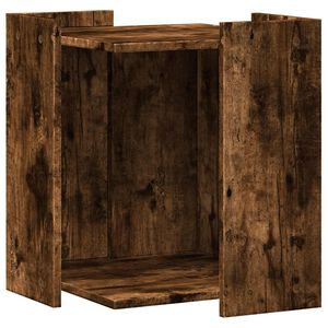 vidaXL Cat Litter Box Enclosure Smoked Oak 42x42x51 cm Engineered Wood