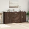 vidaXL Sideboards 3 pcs Brown Oak 60x31x84 cm Engineered Wood
