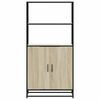 vidaXL Highboard Sonoma Oak 68x35x139 cm Engineered Wood and Metal