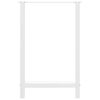vidaXL Bar Table Legs White 2 pcs 60x(90-91) cm Steel