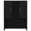 vidaXL Washing Machine Cabinet Black Oak 70.5x25.5x90 cm