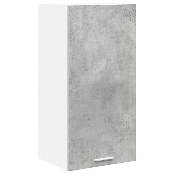 vidaXL Hanging Cabinet Concrete Grey and White 40 x 31 x 80 cm