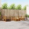 vidaXL Outdoor Sofa Set 8 pcs Natural