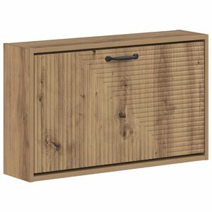 vidaXL Wall-Mounted Shoe Cabinet HAARLEM 71 x 17 x 43 cm Artisan Oak