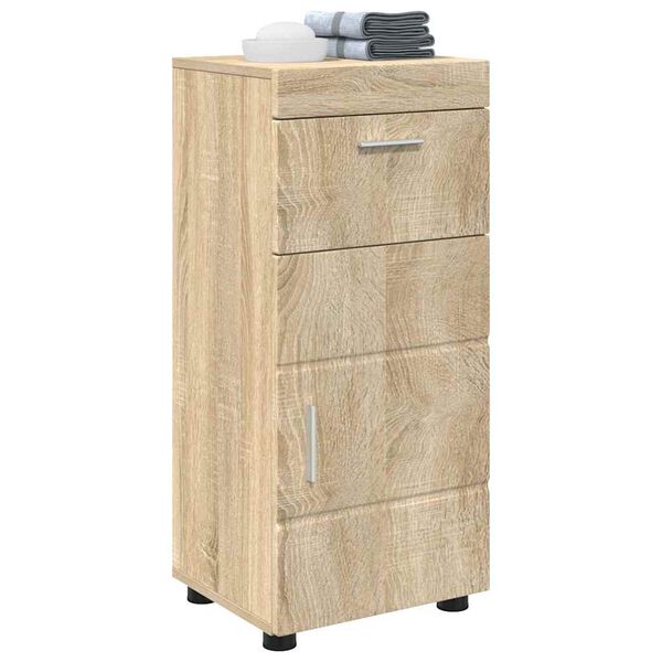 vidaXL Bathroom Cabinet Set TULUM Sonoma Oak 37 x 31.5 x 82 cm