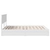 vidaXL Storage Bed with Headboard White 160 x 200 cm Engineered Wood