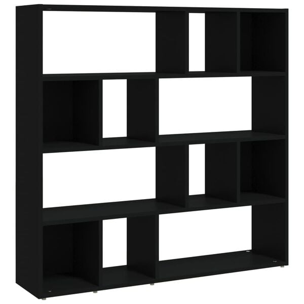 vidaXL Book Cabinet/Room Divider Black 105x24x102 cm