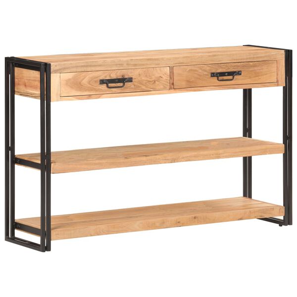 vidaXL Sideboard 120x30x75 cm Solid Acacia Wood