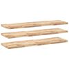 vidaXL Floating Shelves 3 pcs 120x40x4 cm Untreated Solid Wood Acacia
