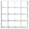 vidaXL Book Cabinet White 137.5x29x137.5 cm Engineered Wood