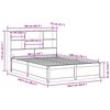 vidaXL Bed Frame without Mattress Wax Brown 160x200 cm Solid Wood Pine