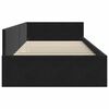 vidaXL Corner Bed Frame with Headboard Black 90 cm x 200 cm Velvet