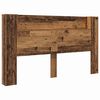 vidaXL Headboard Cabinet Old wood 180 x17 x104.5 cm Engineered wood