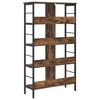 vidaXL Bookshelf Smoked Oak 82 x 32 x 144.5 cm Engineered Wood