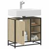 vidaXL Bathroom Sink Cabinet Sonoma Oak 65x33x60 cm Engineered Wood