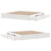 vidaXL Bed Frame without Mattress White 180x200 cm Super King Solid Wood Pine