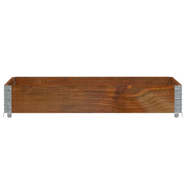 vidaXL Pallet Collar Brown 120x80 cm Solid Wood Pine