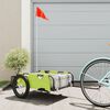 vidaXL Bike Trailer Green Oxford Fabric and Iron