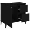 vidaXL Bathroom Cabinet Black 65x33x60 cm Engineered Wood