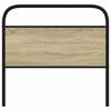 vidaXL Headboard Sonoma Oak 107 cm Steel and Engineered Wood