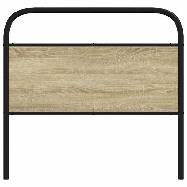 vidaXL Headboard Sonoma Oak 107 cm Steel and Engineered Wood