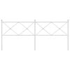 vidaXL Metal Replace Headboard White 200cm