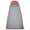 vidaXL Privacy Tent Grey and Orange Pop-up Waterproof