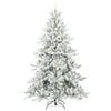 vidaXL Artificial Hinged Christmas Tree White 240 cm PVC and Steel