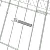 vidaXL Chicken Cage Silver 215 x 100 x 85 cm Galvanised Steel