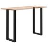 vidaXL Bar Table Legs U-Shaped 2 pcs Black 50x(110-111) cm Steel